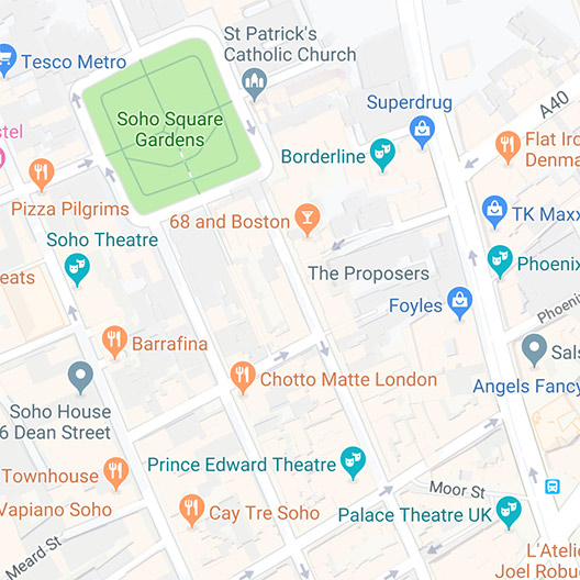 Map of The Proposers' office